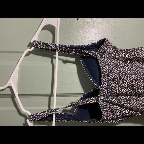 Nip Tuck Swimsuit  Navy with Pink patternOne Piece Size 4 - Picture 7 of 13